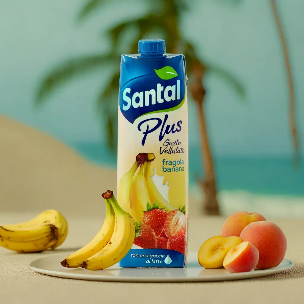 Santal Plus Erdbeer-Bananen-Saft - 1L